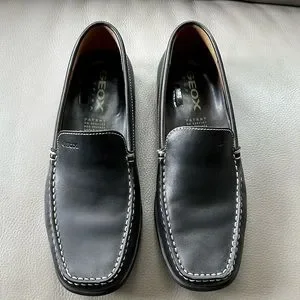 Geox | Shoes | Geox Mens Black Loafers Size 95 | Poshmark display picture 1